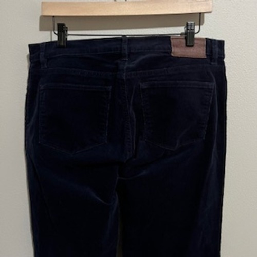 Lauren Ralph Lauren Navy Blue Corduroy Classic Straight Leg Pants Womens Size 10 - Picture 12 of 13
